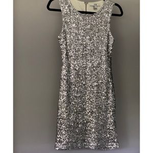 Silver sparkly dress